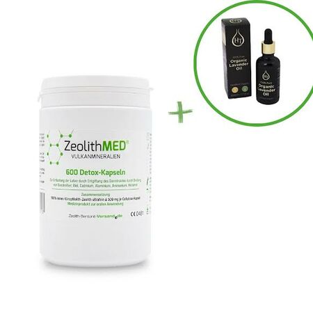 Промо пакет ZeolithMed 600 капсули + Лавандулово масло HT 50 ml