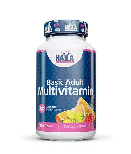 HAYA LABS BASIC ADULT MULTIVITAMIN 100 TABS.