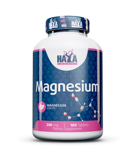 HAYA LABS MAGNESIUM CITRATE 200MG / 100 TABS.