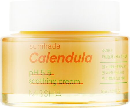 MISSHA Балансиращ и успокояващ крем с Невен SU: NHADA CALENDULA PH 5.5 BALANCING & SOOTHING CREAM 50ml