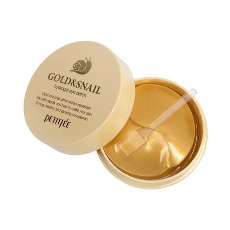 Petitfee Пачове за очи с екстракт от злато и охлюви Gold & Snail Hydrogel Eye Patch 60pcs