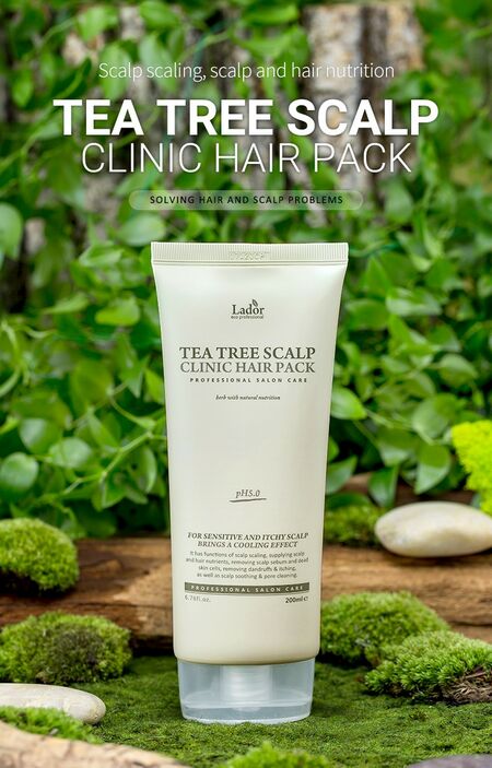 Lador Успокояваща маска Tea Tree Scalp Clinic Hair Pack 200g