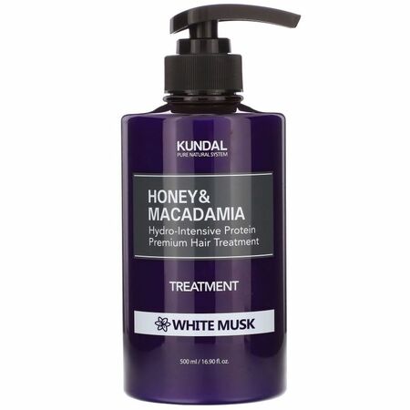 Kundal Интензивен хидратиращ и подхранващ протеинов балсам за коса Honey & Macadamia treatment 500ml