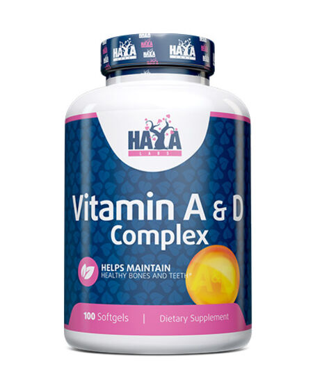 HAYA LABS VITAMIN A & D COMPLEX / 100 SOFT