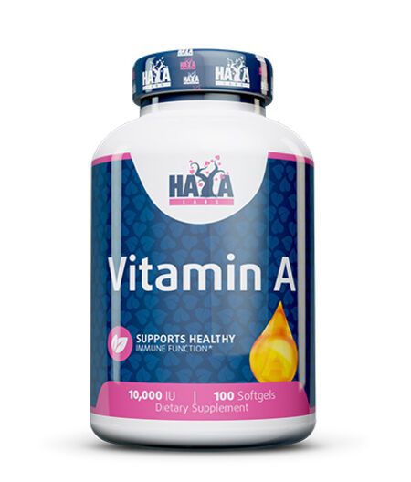 HAYA LABS VITAMIN A 10,000 IU / 100 SOFTGELS