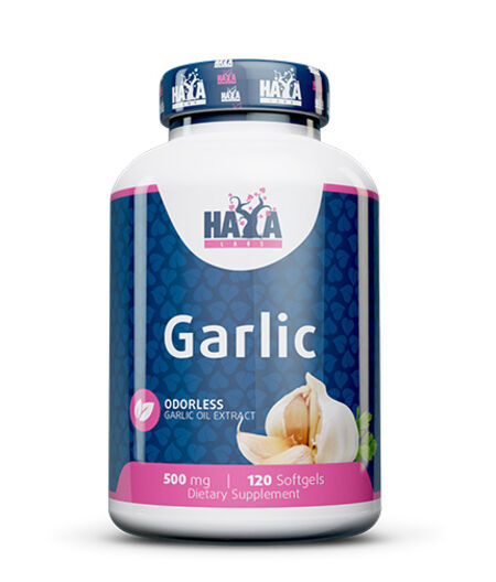 HAYA LABS ODORLESS GARLIC 500MG. / 120 SOFTGELS