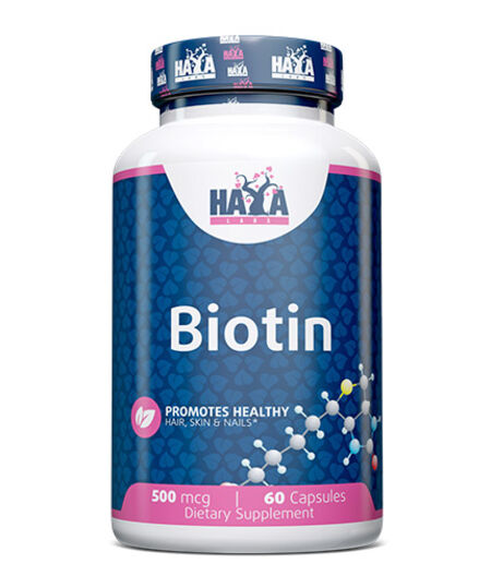 HAYA LABS BIOTIN 500MCG. / 60 CAPS.