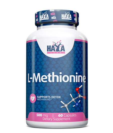 HAYA LABS L-METHIONINE 500MG / 60 CAPS.