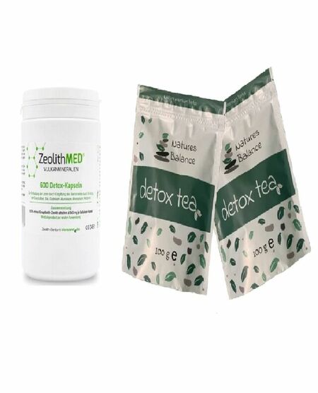 ДЪЛБОК ДЕТОКС, Nature’s Balance Detox Tea, 2х 100 g + ZeolithMeD 600 капсули