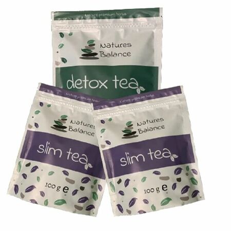 ПАКЕТ ДЕТОКС И 2 Х СЛИМ, Nature’s Balance Detox Tea + 2хSlim Fit Balance, 100 g +2х100 g