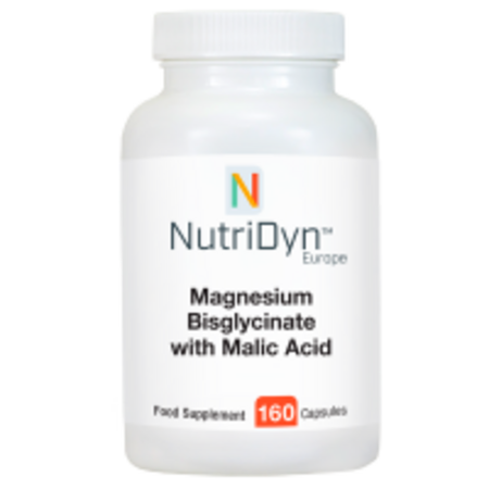 Magnesium Bisglycinate with Malic Acid (Магнезиев бисглицинат с ябълчена киселина) 160 капсули