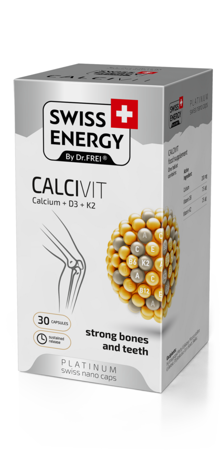 Swiss Energy Calcivit Витамини за здрави кости и зъби х30 капсули