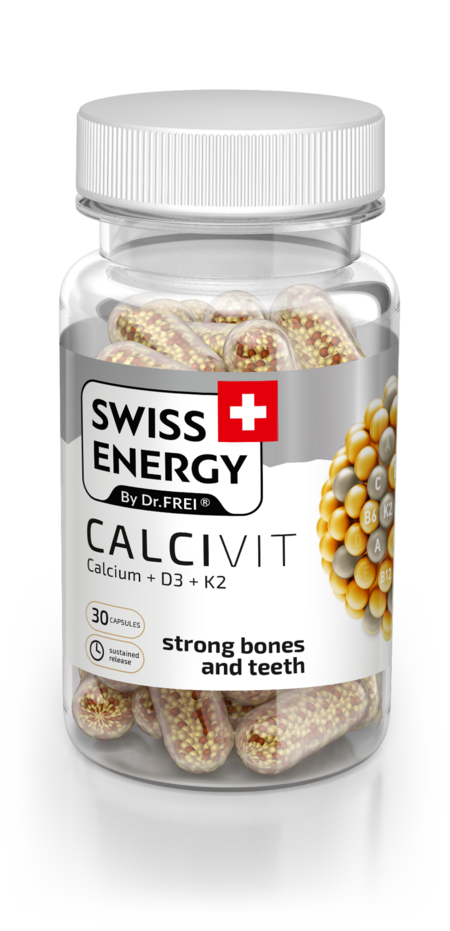 Swiss Energy Calcivit Витамини за здрави кости и зъби х30 капсули