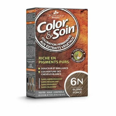 Боя за коса Color & Soin 6N Тъмнорус